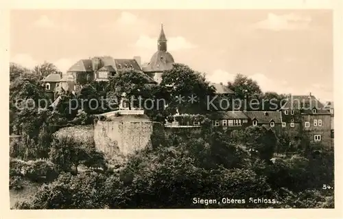 AK / Ansichtskarte Siegen Westfalen Oberes Schloss Kat. Siegen