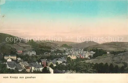 AK / Ansichtskarte Adenau Gesamtansicht Landschaftspanorama vom Knopp aus gesehen Kat. Adenau