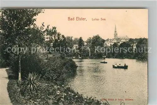 AK / Ansichtskarte Bad Elster Luisa See Kat. Bad Elster