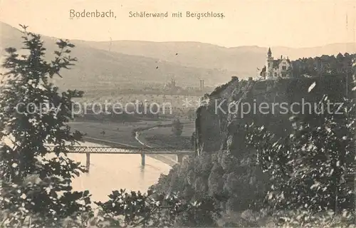 AK / Ansichtskarte Bodenbach Tetschen Boehmen Schaeferwand mit Bergschloss Kat. 