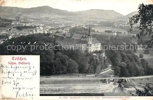 AK / Ansichtskarte Tetschen Bodenbach Boehmen Schloss Tetschen Kat. Decin