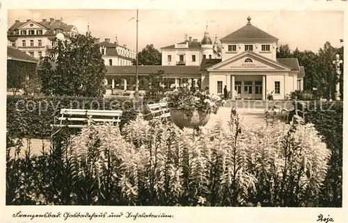 AK / Ansichtskarte Franzensbad Boehmen Gasbadehausund Inhalatorium Kat. Frantiskovy Lazne