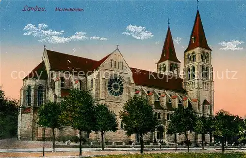 AK / Ansichtskarte Landau Pfalz Marienkirche Kat. Landau in der Pfalz