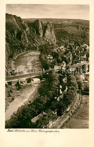 AK / Ansichtskarte Bad Muenster Stein Ebernburg Rheingrafenstein Panorama Kat. Bad Muenster am Stein Ebernburg