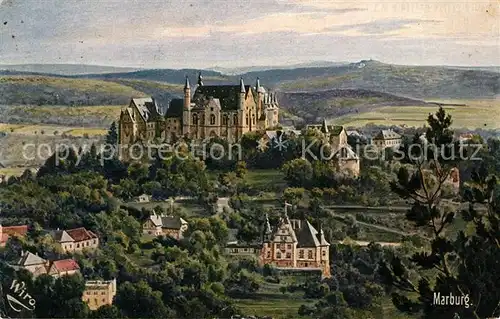 AK / Ansichtskarte Verlag Wiedemann WIRO Nr. 2213 C Marburg Blick von der Kirchspitze Kat. Verlage