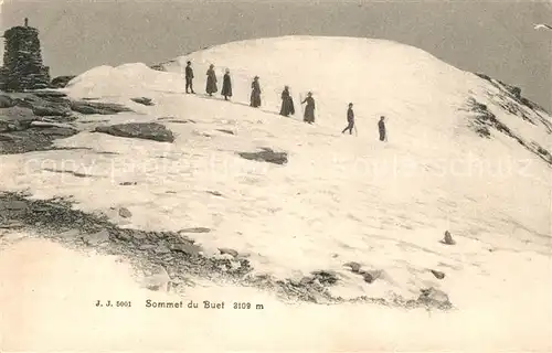 AK / Ansichtskarte Bergsteigen Klettern Sommet du Buet  Kat. Bergsteigen