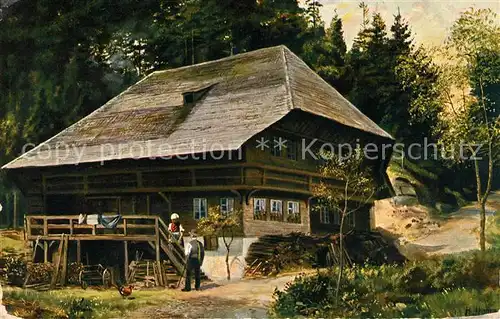AK / Ansichtskarte Hoffmann Heinrich Schwarzwaldhaus Todtmoos  Kat. Kuenstlerkarte