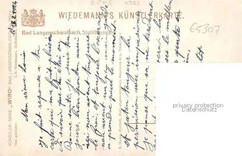 AK / Ansichtskarte Verlag WIRO Wiedemann Nr. 2254 A Bad Langenschwalbach Stahlbrunnen  Kat. Verlage