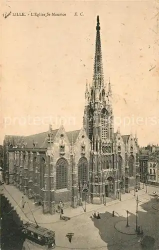 AK / Ansichtskarte Lille Nord Eglise Saint Maurice Kat. Lille