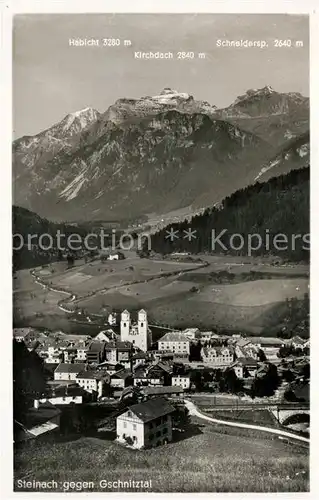 AK / Ansichtskarte Steinach Brenner Tirol Blick gegen Gschnitztal Alpenpanorama Kat. Steinach am Brenner