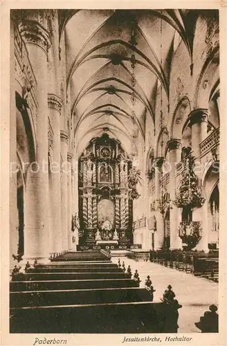 AK / Ansichtskarte Paderborn Jesuitenkirche Hochaltar Kat. Paderborn