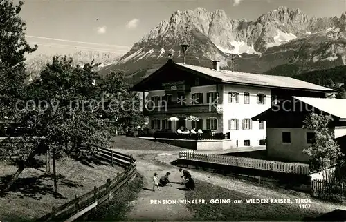 AK / Ansichtskarte Going Wilden Kaiser Tirol Pension Winkler Kaisergebirge Kat. Going am Wilden Kaiser