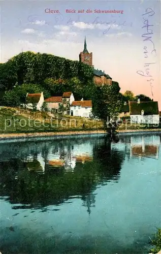 AK / Ansichtskarte Kleve Blick auf die Schwanenburg Kat. Kleve