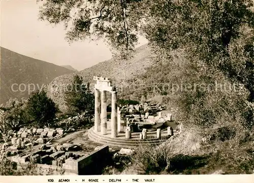 AK / Ansichtskarte Delphi Delfi The Vault Tempel Ruine Antike Staette Kat. Golf von Korinth