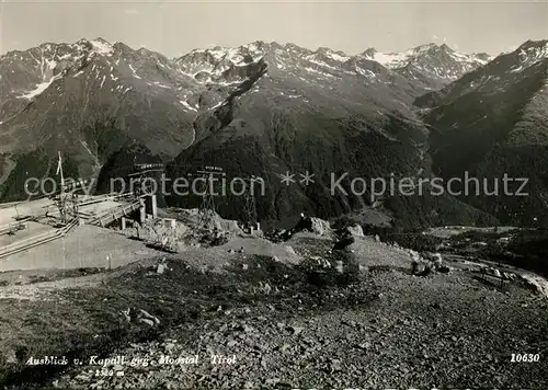 AK / Ansichtskarte St Anton Arlberg Ausblick vom Kapall gegen Moostal Alpenpanorama Kat. St. Anton am Arlberg