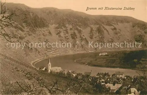 AK / Ansichtskarte Bremm Mosel mit Klosterruine Stubben