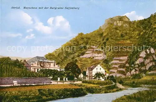 AK / Ansichtskarte Ahrtal Mayschoss mit Burgruine Saffenburg Kat. Bad Neuenahr Ahrweiler