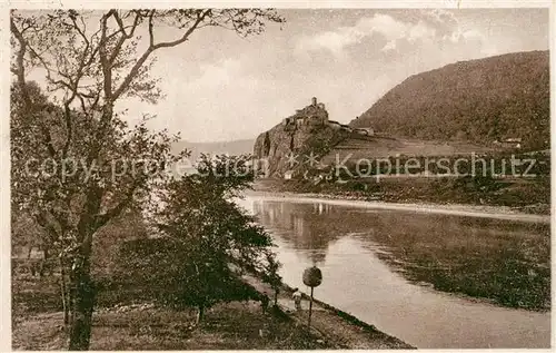 AK / Ansichtskarte Aussig Tschechien Elbe Burgruine Schreckenstein Kat. Usti nad Labem