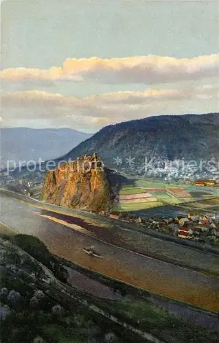 AK / Ansichtskarte Aussig Tschechien Elbepartie Burg Schreckenstein Kat. Usti nad Labem