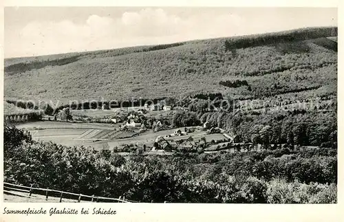 AK / Ansichtskarte Glashuette Schieder Panorama Kat. Schieder Glashuette