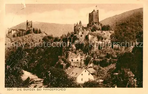 AK / Ansichtskarte Manderscheid Eifel Die Burgen Kat. Manderscheid