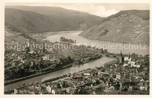 AK / Ansichtskarte Bingen Rhein mit Bingerbrueck und Binger Loch Kat. Bingen am Rhein