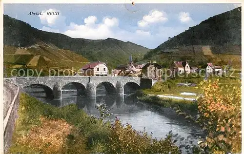 AK / Ansichtskarte Rech Ahr mit alter Steinbruecke im Ahrtal Kat. Rech