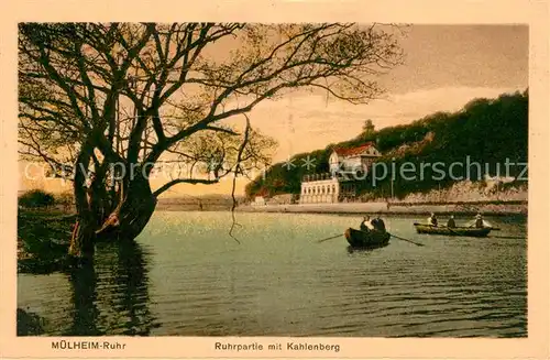 AK / Ansichtskarte Muelheim Ruhr Ruhrpartie mit Kahlenberg Kat. Muelheim an der Ruhr