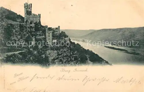 AK / Ansichtskarte Niederheimbach Bingen Burg Sooneck Kat. Niederheimbach Rhein