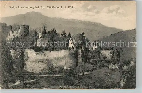 AK / Ansichtskarte Bad Duerkheim Ruine Hardenburg Kat. Bad Duerkheim