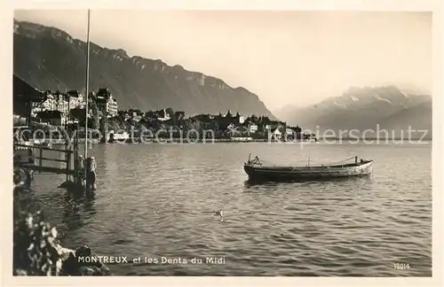 AK / Ansichtskarte Montreux VD Lac Leman et les Dents du Midi Kat. Montreux