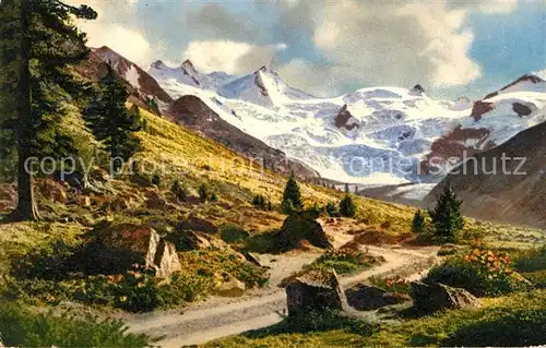 AK / Ansichtskarte Roseg Gletscher Gebirgspanorama Alpen Kat. Roseg