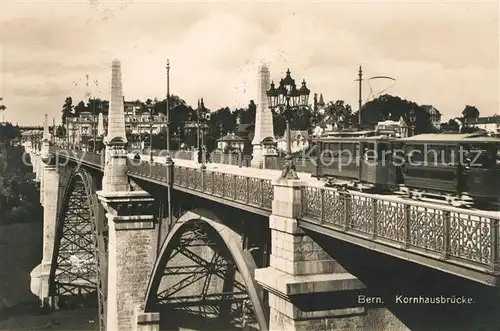 AK / Ansichtskarte Bern BE Pont de la Grenette Kornhausbruecke Strassenbahn Kat. Bern