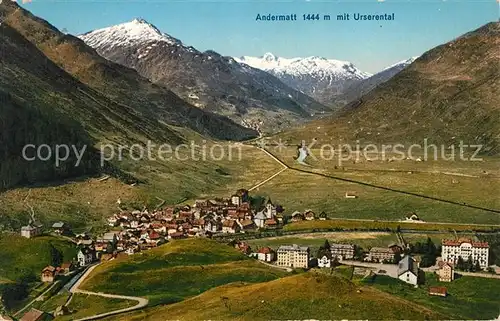 AK / Ansichtskarte Andermatt Landschaftspanorama Urserental Alpen Kat. Andermatt