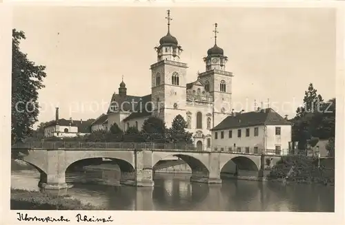 AK / Ansichtskarte Rheinau ZH Bruecke Klosterkirche Kat. Rheinau