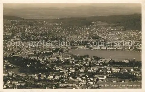 AK / Ansichtskarte Zuerich ZH Panorama Blick vom Uto Kulm