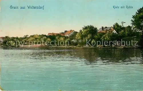 AK / Ansichtskarte Woltersdorf Erkner Kietz mit Rehte Kat. Woltersdorf Erkner