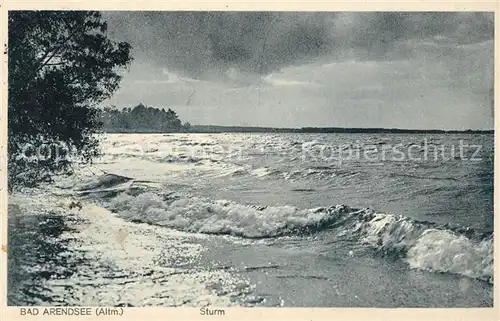 AK / Ansichtskarte Arendsee Altmark Sturm Landschaftspanorama Kat. Arendsee