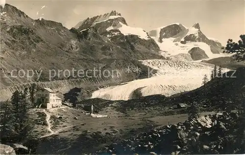 AK / Ansichtskarte Zermatt VS Berghotel Findelengletscher Rimphischhorn Strahlhorn Walliser Alpen Kat. Zermatt