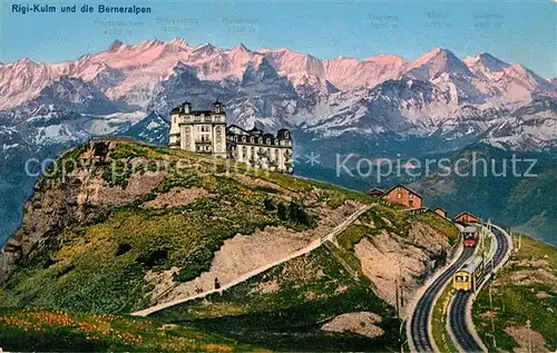 AK / Ansichtskarte Rigi Kulm gegen Berner Alpen Kat. Rigi Kulm