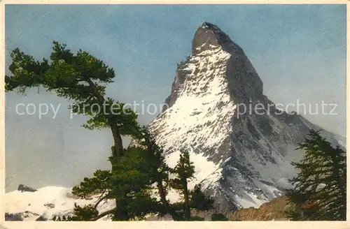 AK / Ansichtskarte Zermatt VS Riffelalp Matterhorn Gebirgspanorama Walliser Alpen Kat. Zermatt