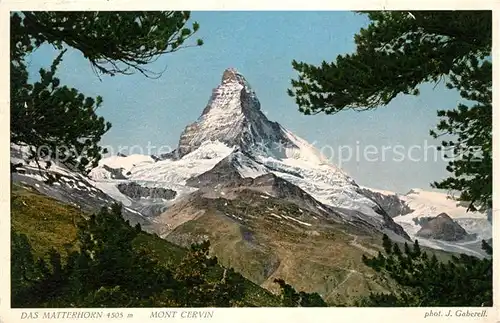 AK / Ansichtskarte Mont Cervin Gebirgspanorama Walliser Alpen Kat. Matterhorn