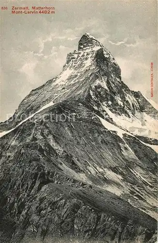 AK / Ansichtskarte Zermatt VS Mont Cervin Matterhorn Gebirgspanorama Walliser Alpen Kat. Zermatt
