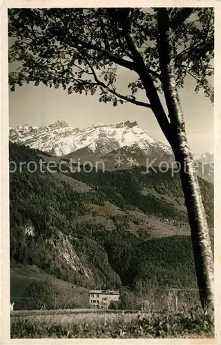 AK / Ansichtskarte Leysin Landschaftspanorama Dents de Morcles Alpen Kat. Leysin