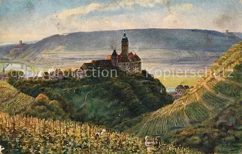 AK / Ansichtskarte Gundelsheim Neckar Schloss Hornegg nebst Guttenberg und Ehrenfels