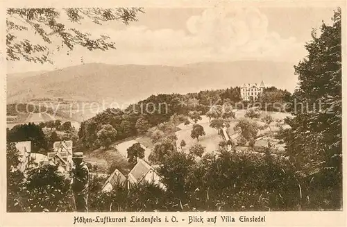 AK / Ansichtskarte Lindenfels Odenwald Blick auf Villa Einsiedel Kat. Lindenfels