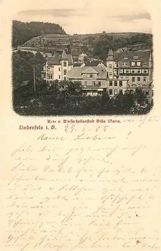 AK / Ansichtskarte Lindenfels Odenwald Kur und Wasserheilanstalt Villa Maria Kat. Lindenfels