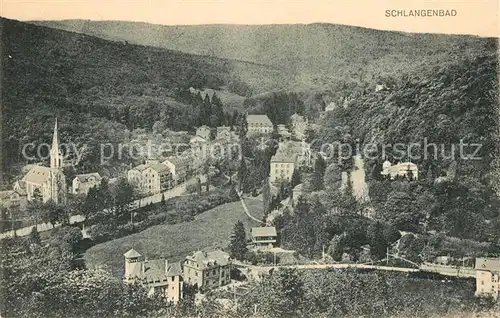 AK / Ansichtskarte Schlangenbad Taunus Ortsansicht Kat. Schlangenbad