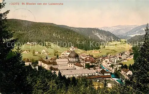 AK / Ansichtskarte St Blasien Blick von der Luisenruhe Kat. St. Blasien