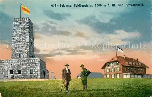 AK / Ansichtskarte Feldberg Schwarzwald Feldbergturm Kat. Feldberg (Schwarzwald)